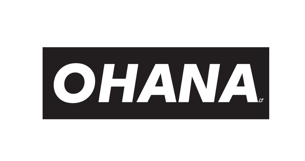 Ohana Screen Printed Sticker