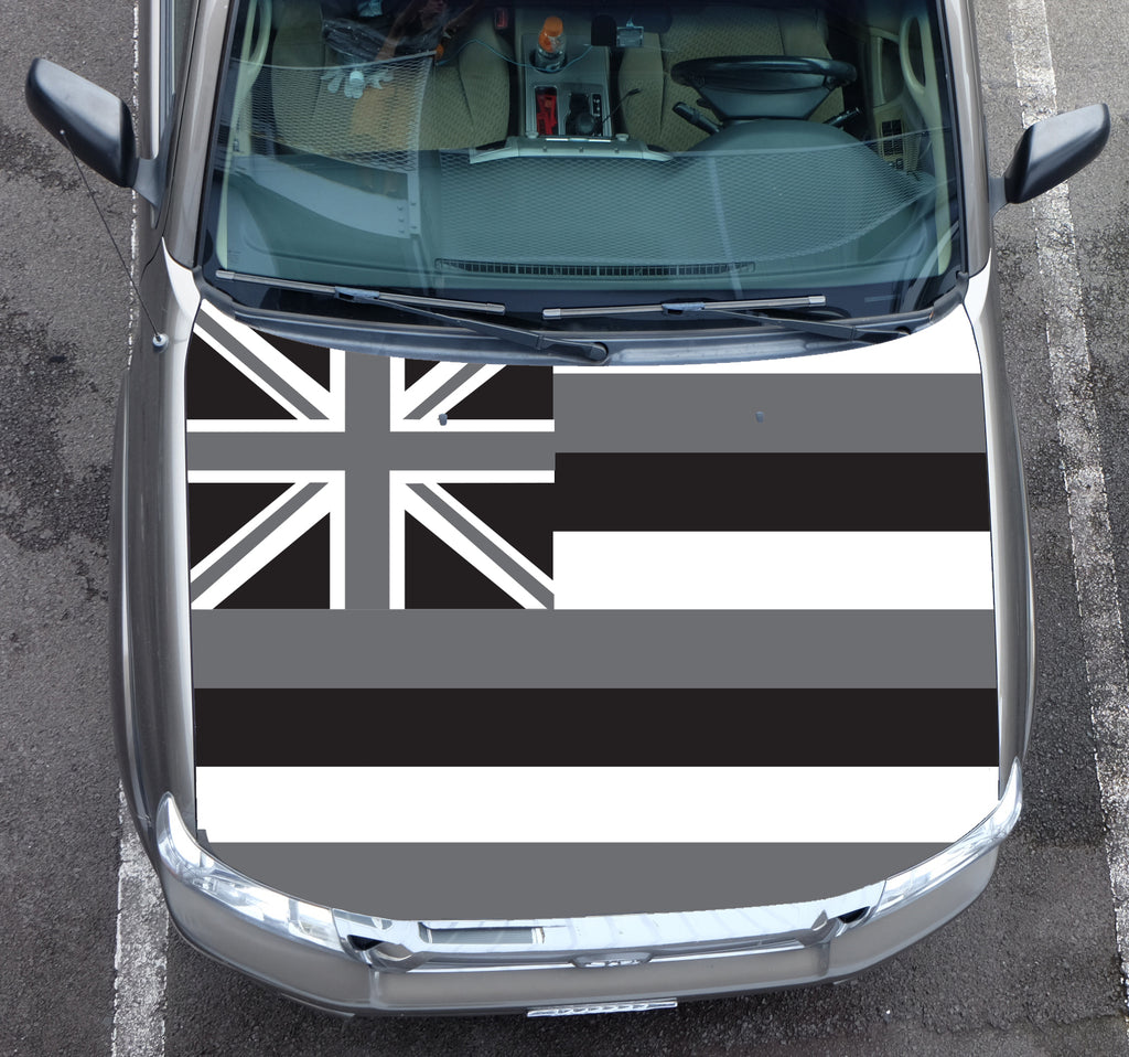 *Hawaii Grey Flag Hood Wrap (Tacoma 05-15)