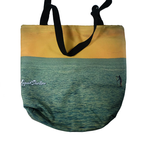"Makaha Sunset" Tote bag By Liquid Shelter 10-30-19