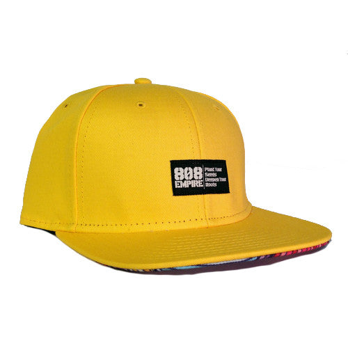"Swavy" YELLOW Woven Snapback By 808 Empire