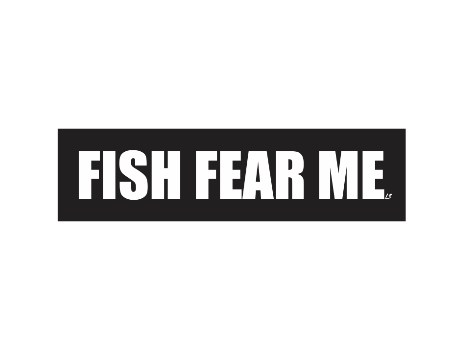 Fish Fear Me Sticker