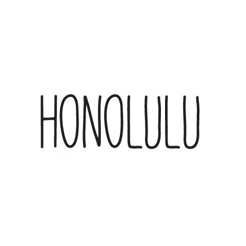 Honolulu Skinny Diecut Sticker