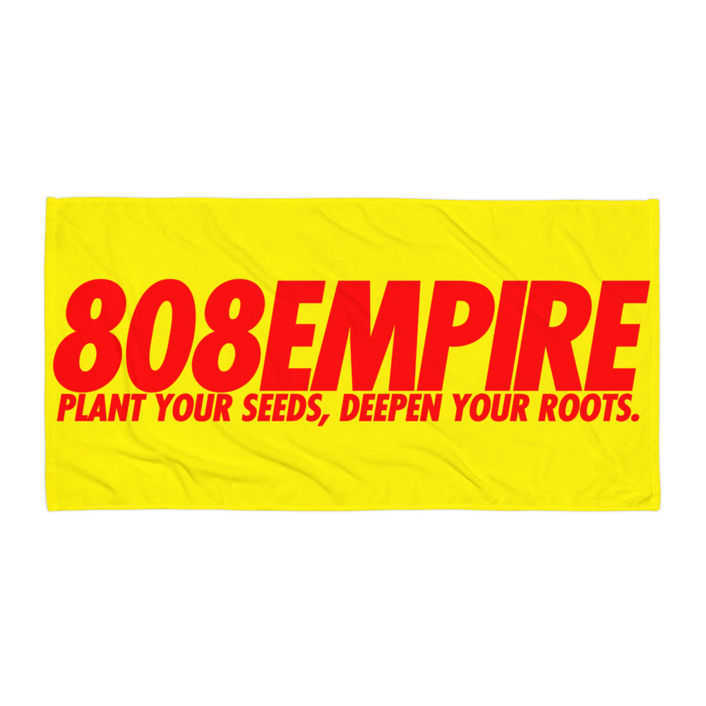 "Slacker " Yellow/Red Towel by 808 Empire