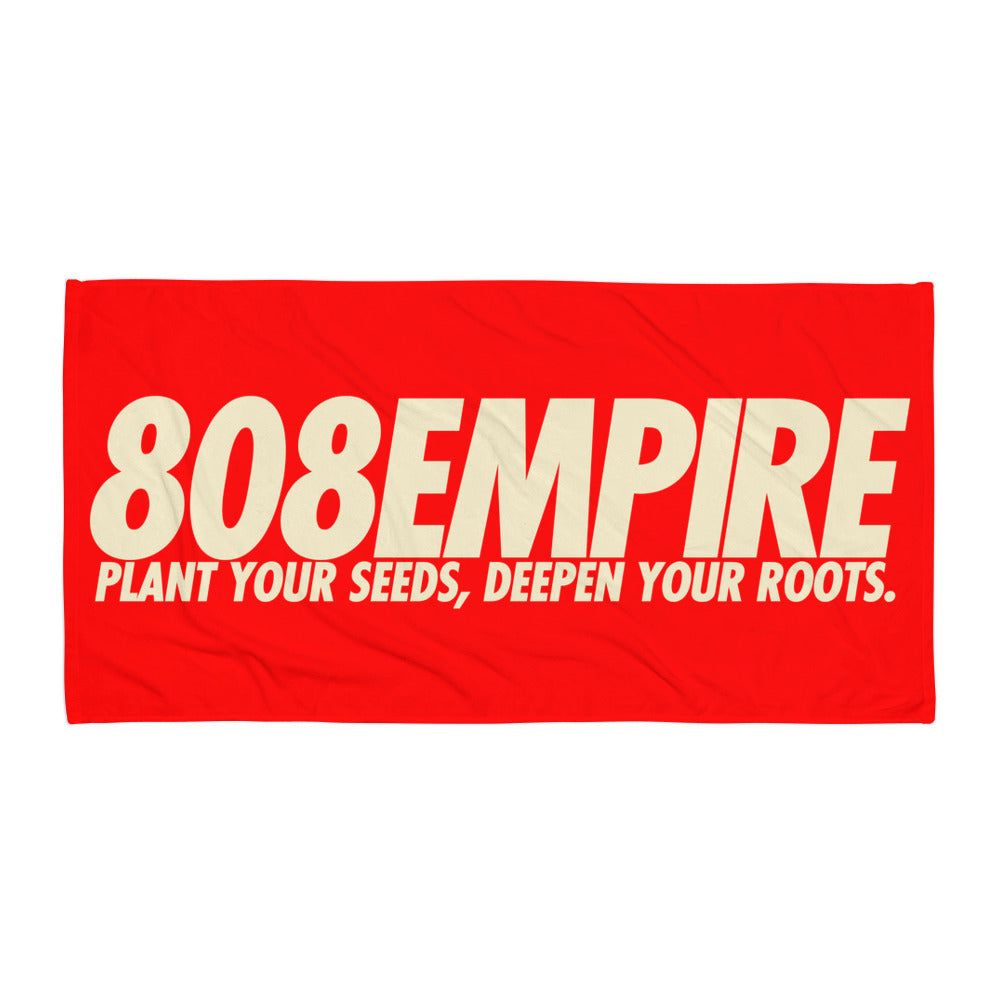 "Slacker " Red/Tan Towel by 808 Empire