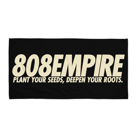 "Slacker " Black/Tan Towel by 808 Empire