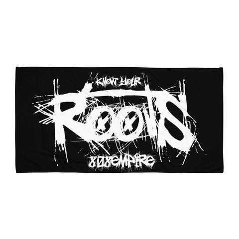 "Roots" Black Towel by 808 Empire
