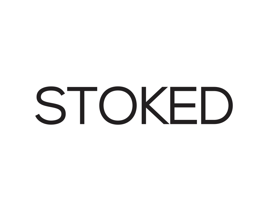 Stoked Diecut Sticker