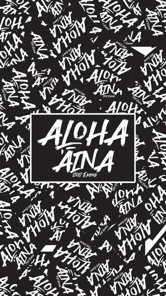 Aloha Aina Tag Screen Printed Sticker