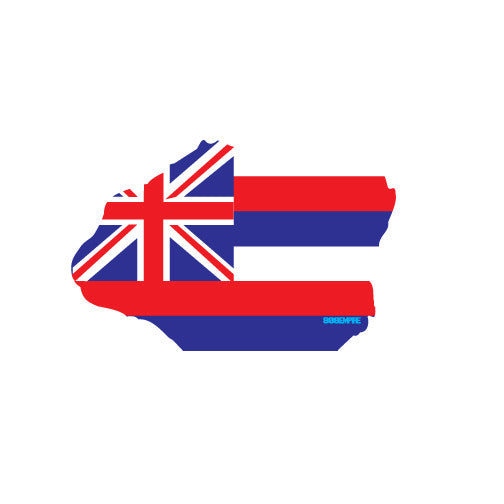 +Kauai Hawaii Flag Sticker