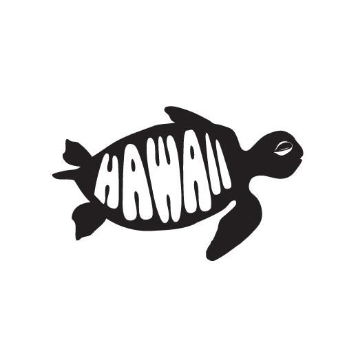 +Honu Hawaii Diecut Sticker