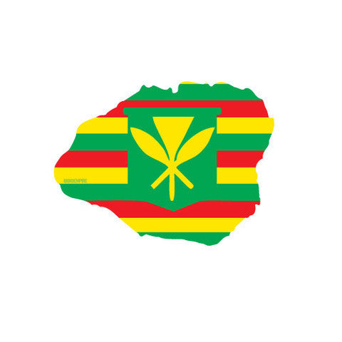 +Kauai Maoli Flag Sticker