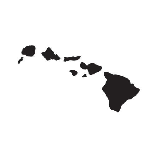 Hawaiian Island Chain 6" Diecut Sticker