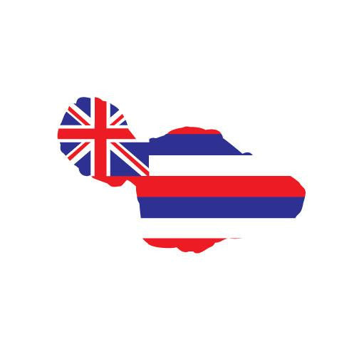 Flag Maui 4" Diecut Sticker