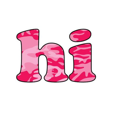 Hi Camo Sticker (Click For More Colors)