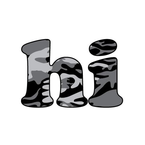 Hi Camo Sticker (Click For More Colors)