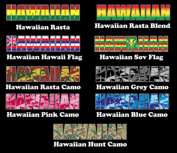 Hawaiian Impact Stickers