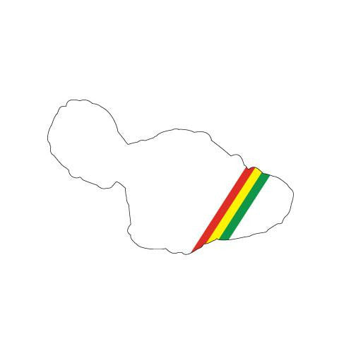 Rasta Maui 6" Diecut Sticker