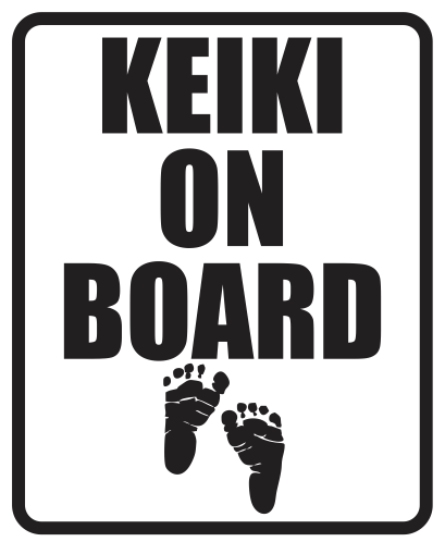 +Keiki On Board Diecut Sticker