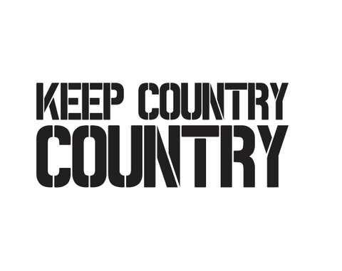 "Keep Country Country" Stencil Diecut