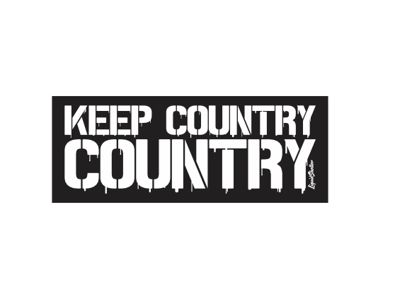 "Keep Country Country" Drip Sticker