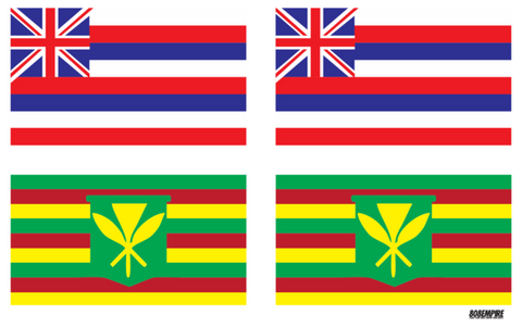 +Hawaii & Maoli Mini Flag Sticker Card