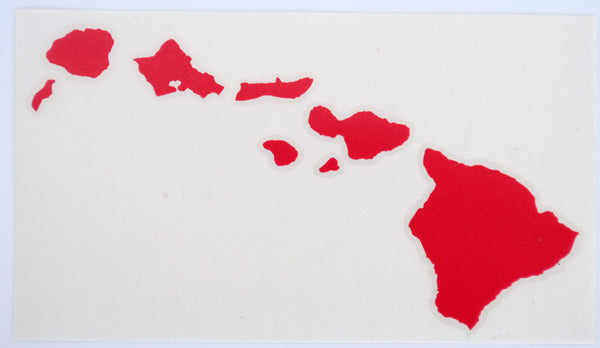 Hawaiian Island Chain 6" Diecut Sticker