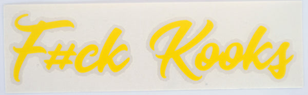 F#ck Kooks Soda Diecut Sticker