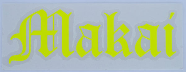 +Makai Old E Diecut Sticker