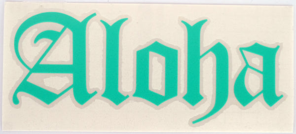 Aloha Old E Diecut Sticker
