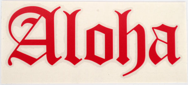 Aloha Old E Diecut Sticker