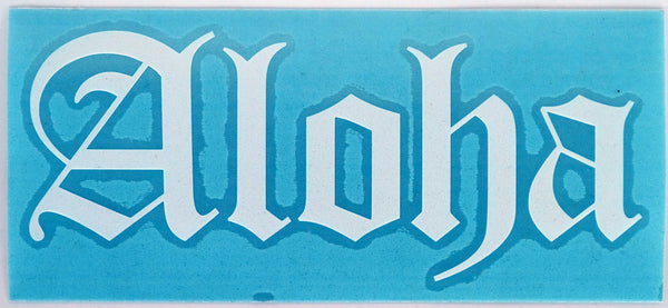 Aloha Old E Diecut Sticker