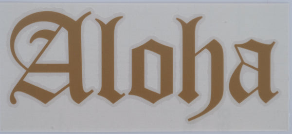 Aloha Old E Diecut Sticker
