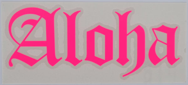 Aloha Old E Diecut Sticker