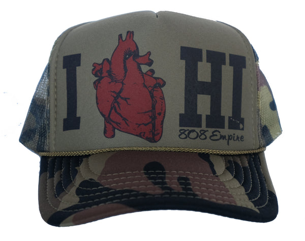 *HI Love" Trucker By 808