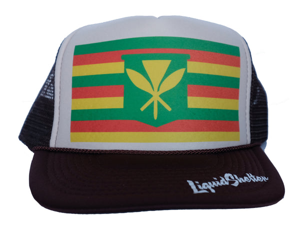 +Maoli Flag Trucker By Liquid Shelter