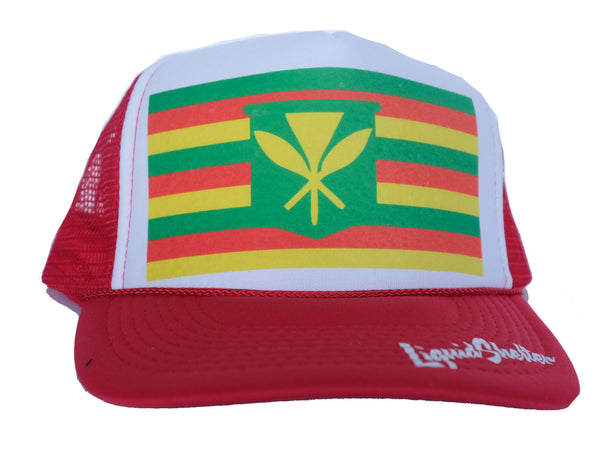 +Maoli Flag Trucker By Liquid Shelter