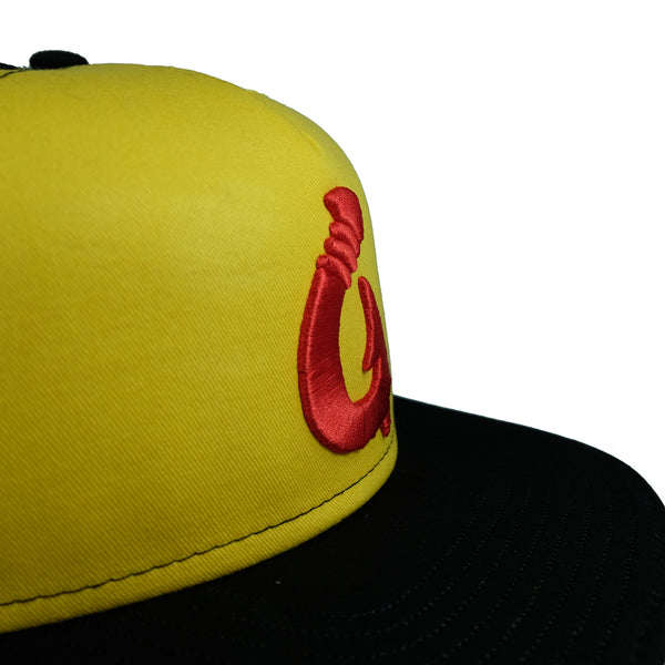 "Makau" Gold/Black Trucker By Tides Hawaii