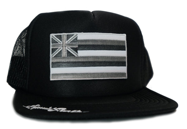 "Hawaii Grey Flag Patch" Trucker By Liquid Shelter