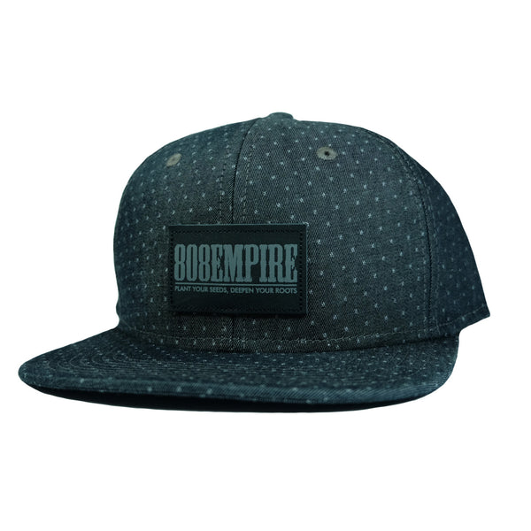 "Adams" Black Demin Dobby Snapback By 808 Empire