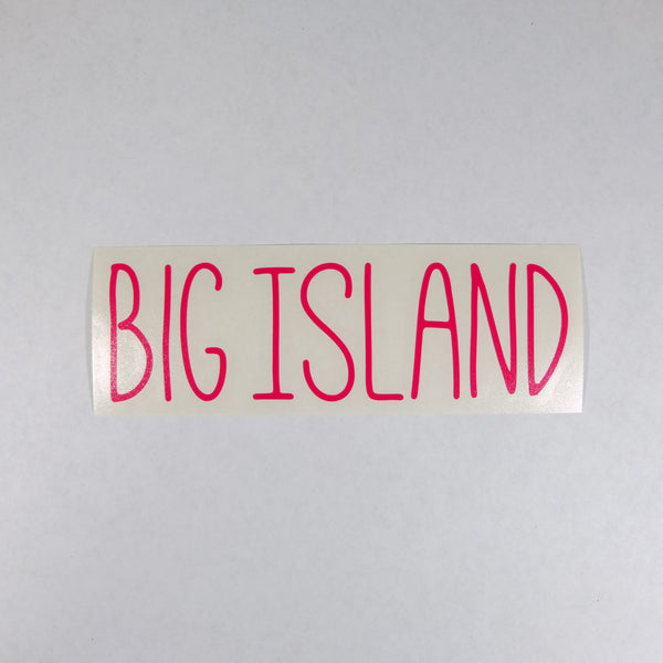 Big Island Skinny Diecut Sticker