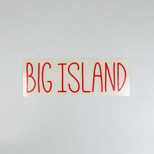 Big Island Skinny Diecut Sticker