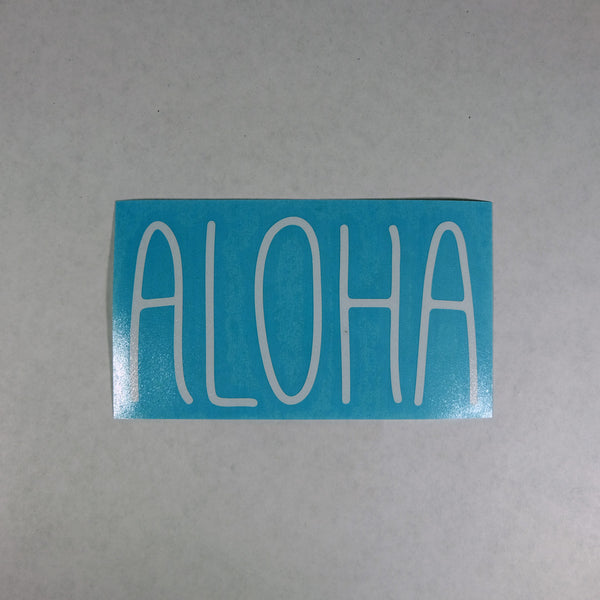 +Aloha Skinny Diecut Sticker