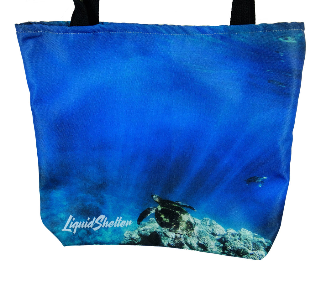 *"2 Turtles AM" Tote bag by Liquid Shelter