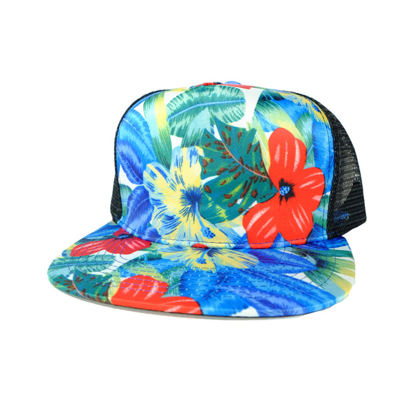 Otto Royal Flower Cap Foam Trucker Blank