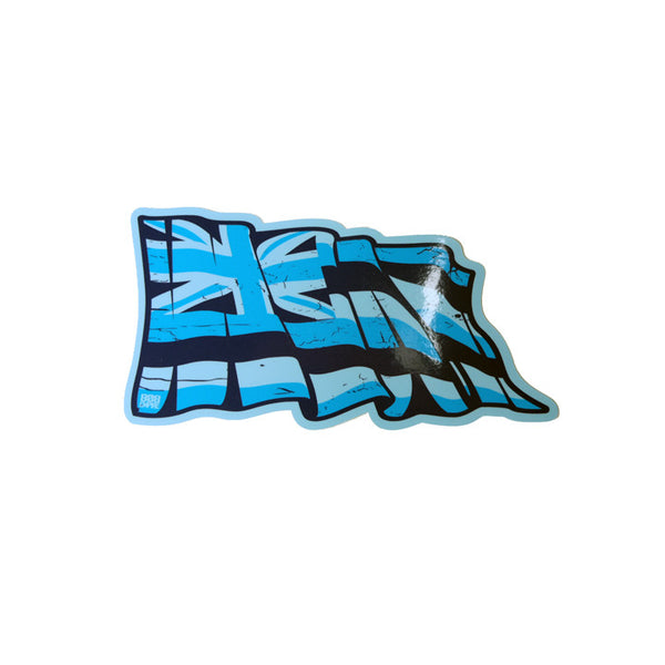 Blue Torn 6" Hawaii Flag