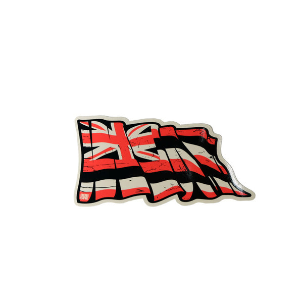 *Black/Red 6" Torn Hawaii Flag