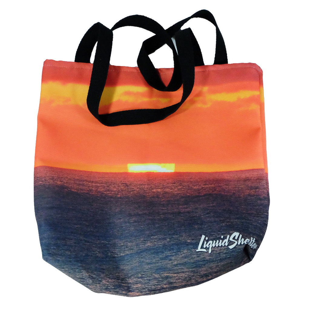 +"Sherbet Sunset" Tote Bag by Liquid Shelter 10-30-19