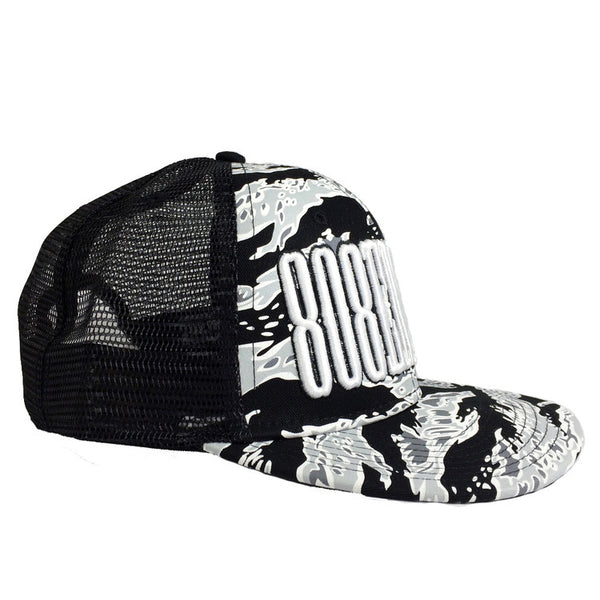 "Uppercut" Camo Trucker By 808 Empire (White)