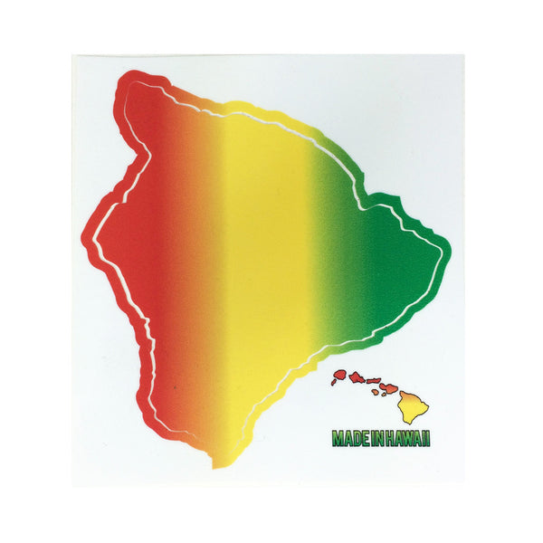 *Rasta Big Island 6" Diecut Sticker