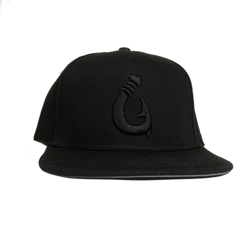 "Makau" Black Snapback By Tides Hawaii